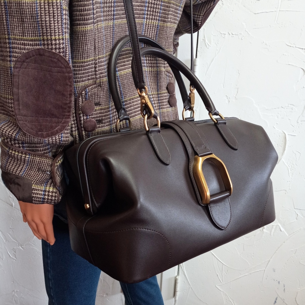 Ralph Lauren Welington Collection, Calfskin Doctor Bag, Dark Brown, 2022 - Picture 16 of 16